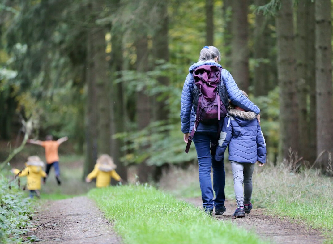 walking in nature